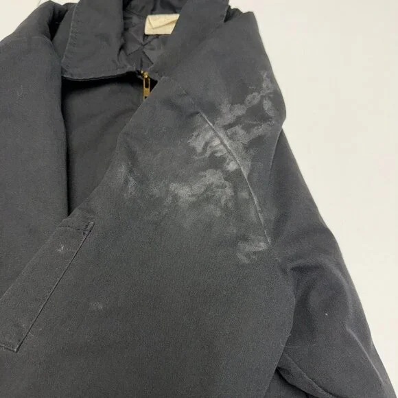 Dickies Jacket Mens L Black Zip Lined Mechanic Shop Workwear Skate - Picture 7 of 11